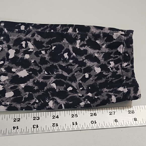 Leopard Grey & Black Soft Skinny Stretch Jeans Elastic Comfort Waist - Picture 8 of 11